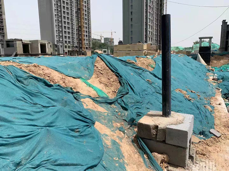 防護虹吸排水收集系統(tǒng)施工現場